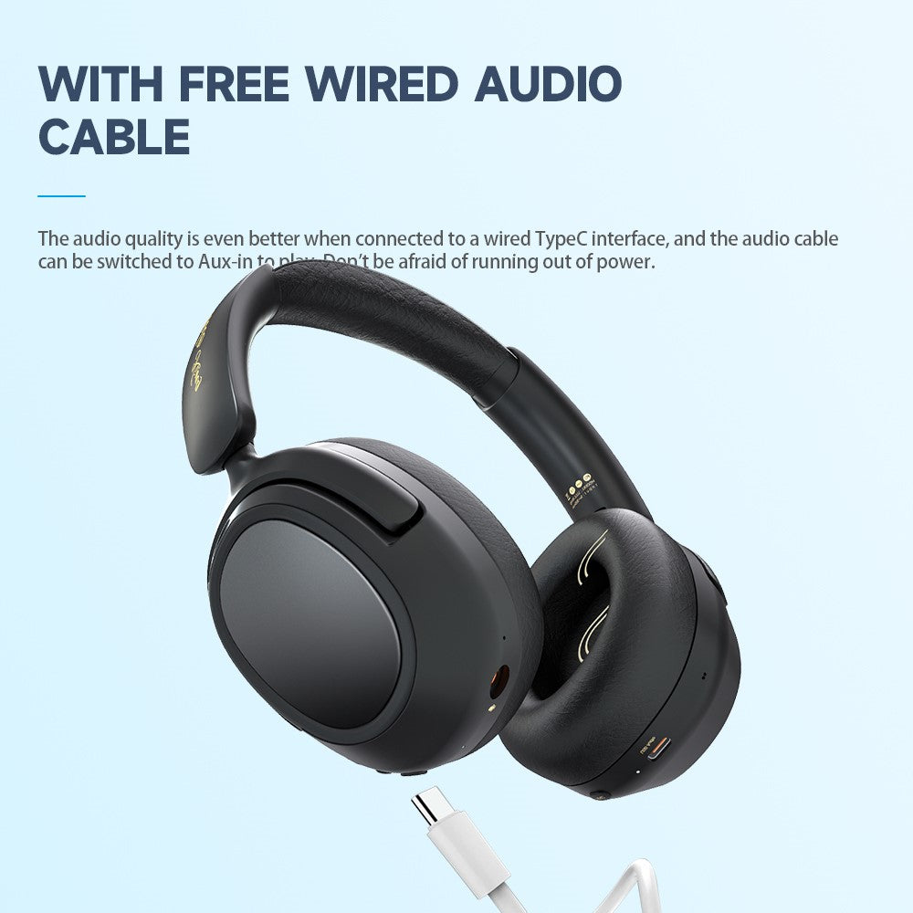 LULE King 2.4G Trådløst Bluetooth-kompatibelt Stereo Hovedtelefon Over-Ear Støjreducerende Gaming Musik Headset