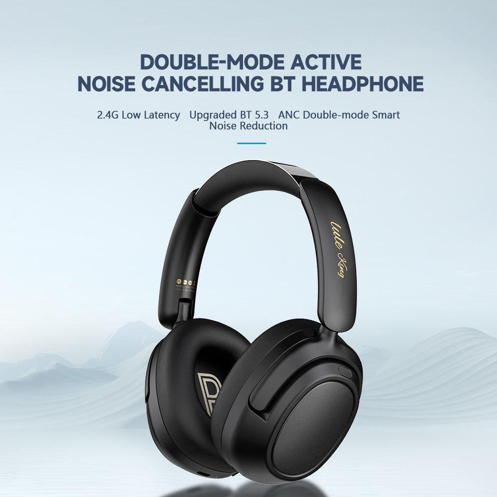 LULE King 2.4G Trådløst Bluetooth-kompatibelt Stereo Hovedtelefon Over-Ear Støjreducerende Gaming Musik Headset