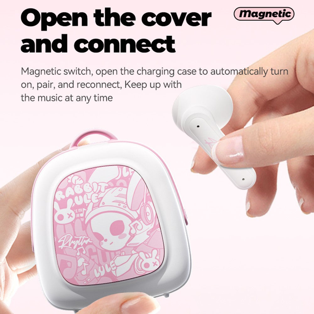 GS-T1 TWS Bluetooth-compatible 5.4 Earphones Creative Backpack Charging Box Wireless Music Headset