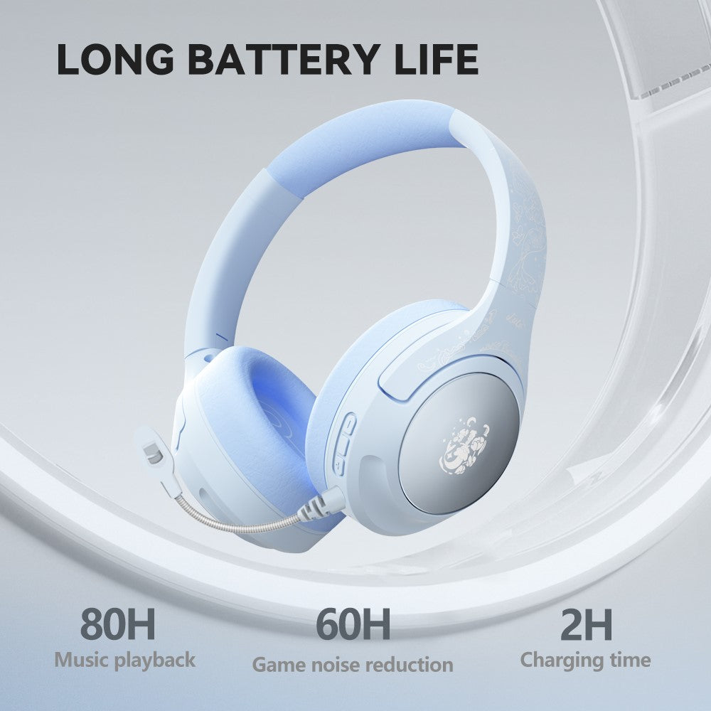 EL-GT2 ANC Støjreducerende Bluetooth-kompatible hovedtelefoner Trådløse Over-Ear Gaming Musikhovedsæt