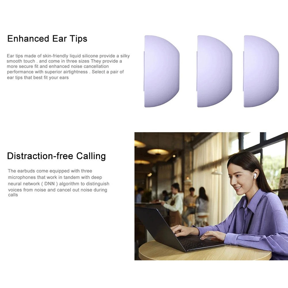 HUAWEI Freebuds 6i TWS Bluetooth-kompatibla in-ear-hörlurar med ANC, brusreducering och trådlöst musikheadset (kinesisk version)