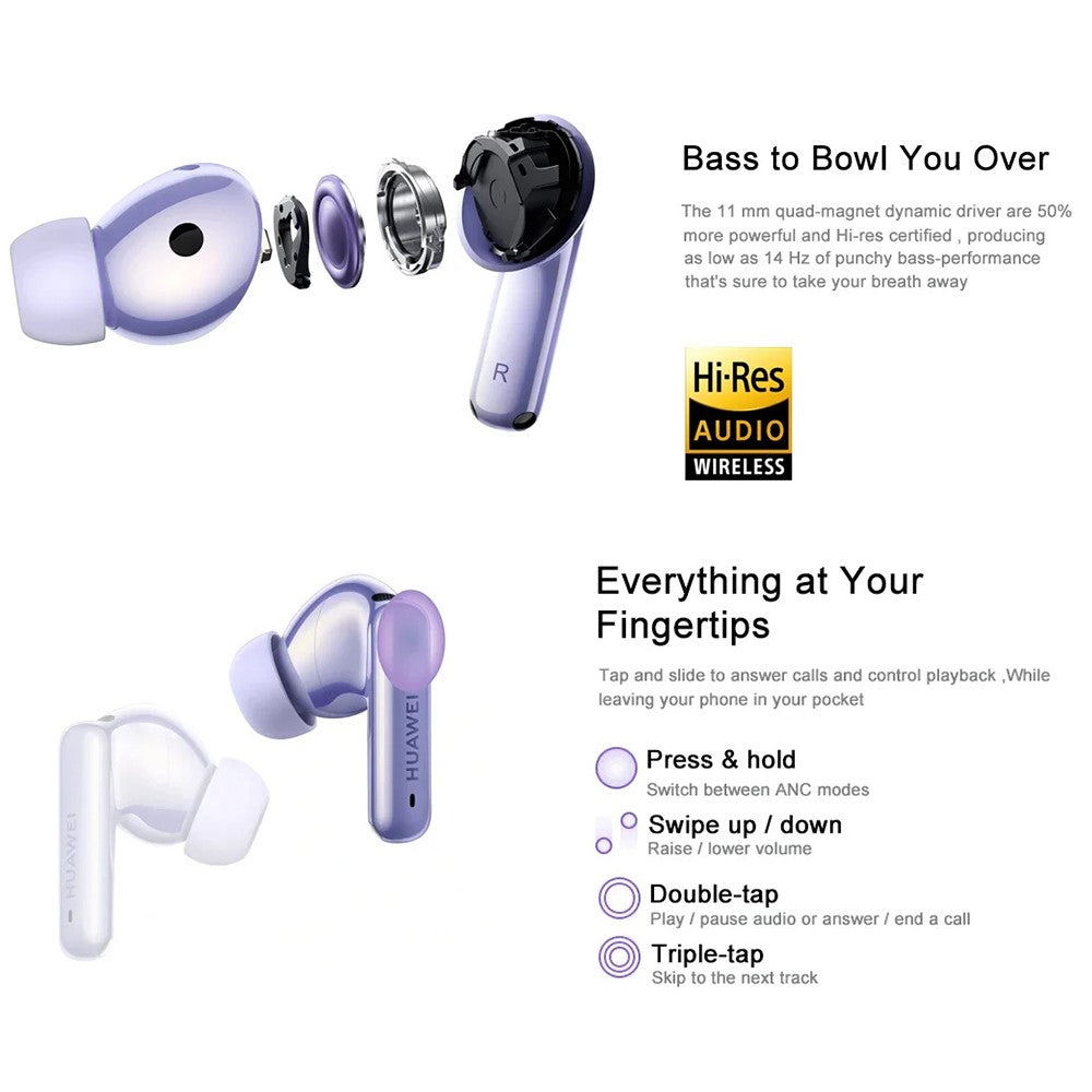 HUAWEI Freebuds 6i TWS Bluetooth-kompatibla in-ear-hörlurar med ANC, brusreducering och trådlöst musikheadset (kinesisk version)