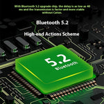 DUDAO U16H TWS Bluetooth-compatible 5.2 In-Ear Earphones Low Latency Wireless Music Gaming Headset