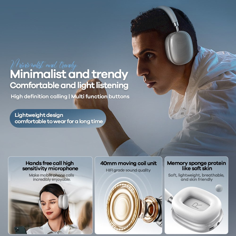 REMAX RB-602HB Wireless Headset Bluetooth-compatible 5.4 Over-Ear Headphones