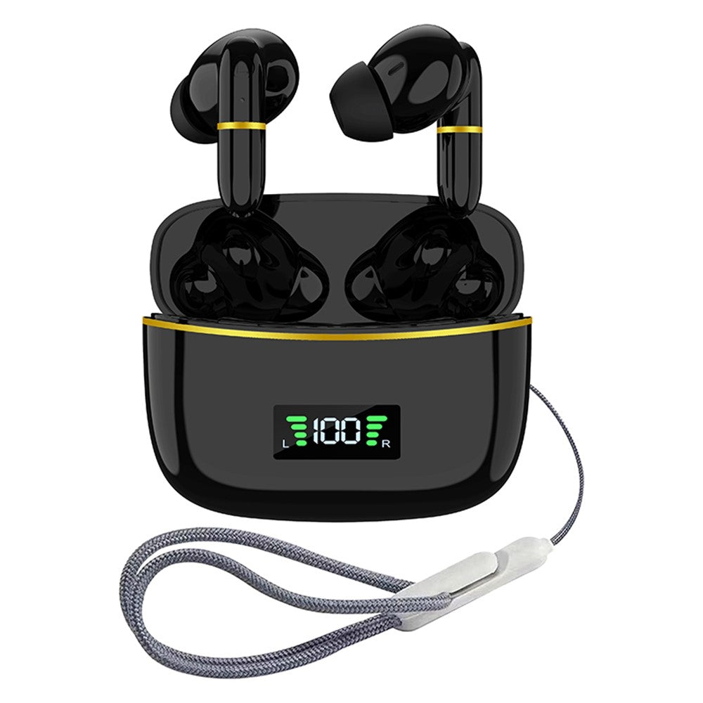 J2 Bluetooth-compatible 5.3 Wireless Earbuds Touch Control LED Display Earphone with Charging Case