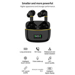 J2 Bluetooth-compatible 5.3 Wireless Earbuds Touch Control LED Display Earphone with Charging Case