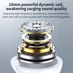 J2 Bluetooth-compatible 5.3 Wireless Earbuds Touch Control LED Display Earphone with Charging Case