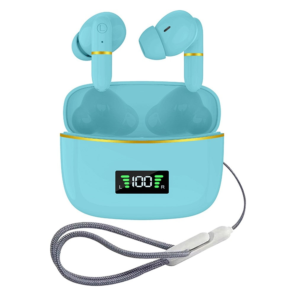 J2 Bluetooth-compatible 5.3 Wireless Earbuds Touch Control LED Display Earphone with Charging Case