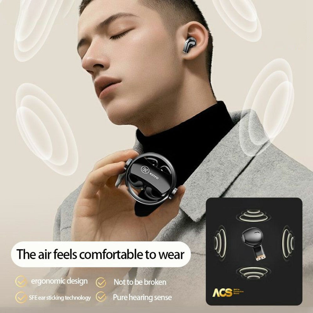 A20 2 Pairs ENC Noise Reduction Bluetooth 5.3 Wireless Earbuds with Rotating Charging Case