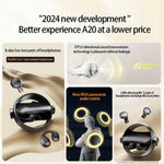 A20 2 Pairs ENC Noise Reduction Bluetooth 5.3 Wireless Earbuds with Rotating Charging Case