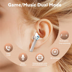 KOTION EACH RS3 Cartoon TWS Bluetooth-compatible Earbuds Noise Cancellation Gaming Earphones