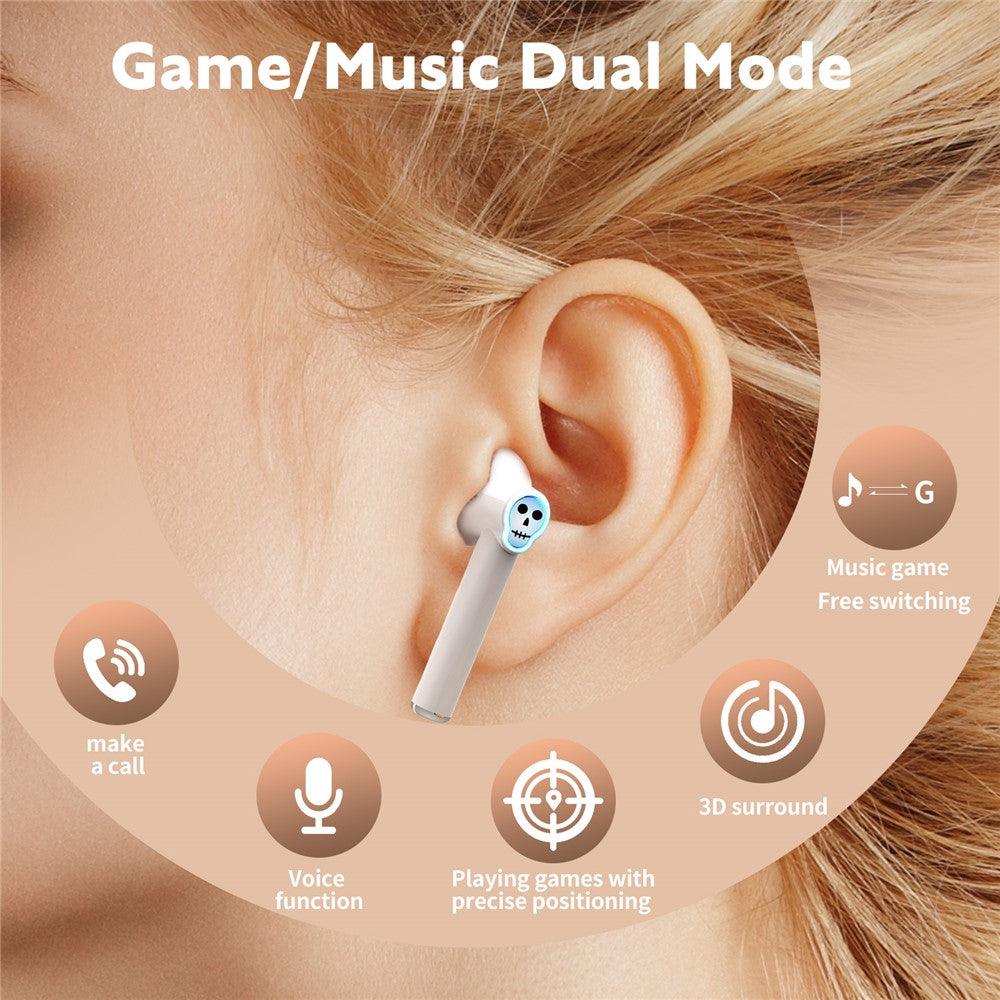KOTION EACH RS3 Cartoon TWS Bluetooth-compatible Earbuds Noise Cancellation Gaming Earphones