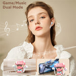 KOTION EACH RS3 Cartoon TWS Bluetooth-compatible Earbuds Noise Cancellation Gaming Earphones