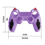 For Sony PlayStation 5 Controller Silicone Case Flame Design Shock Absorbing Grip Protective Cover