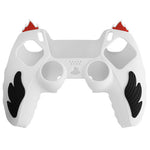 For Sony PlayStation 5 Controller Silicone Case Flame Design Shock Absorbing Grip Protective Cover
