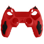 For Sony PlayStation 5 Controller Silicone Case Flame Design Shock Absorbing Grip Protective Cover