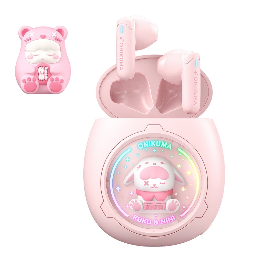 ONIKUMA T302 Cute Space Capsule Bluetooth-compatible Headset HiFi Music Wireless Earphones