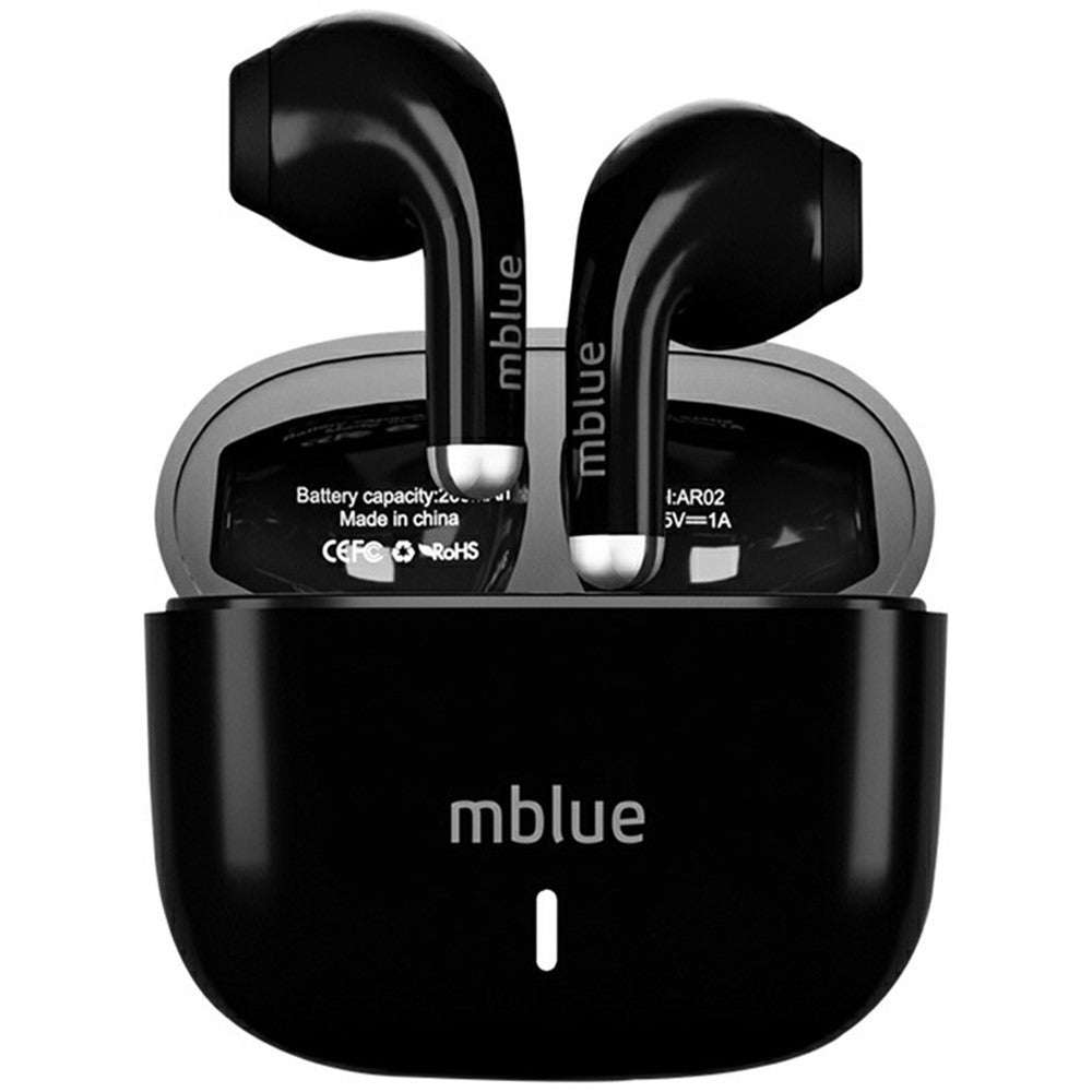 MBLUE AR02 Bluetooth-compatible 5.4 Low Latency Gaming Earphones Semi In Ear Wireless Headphones