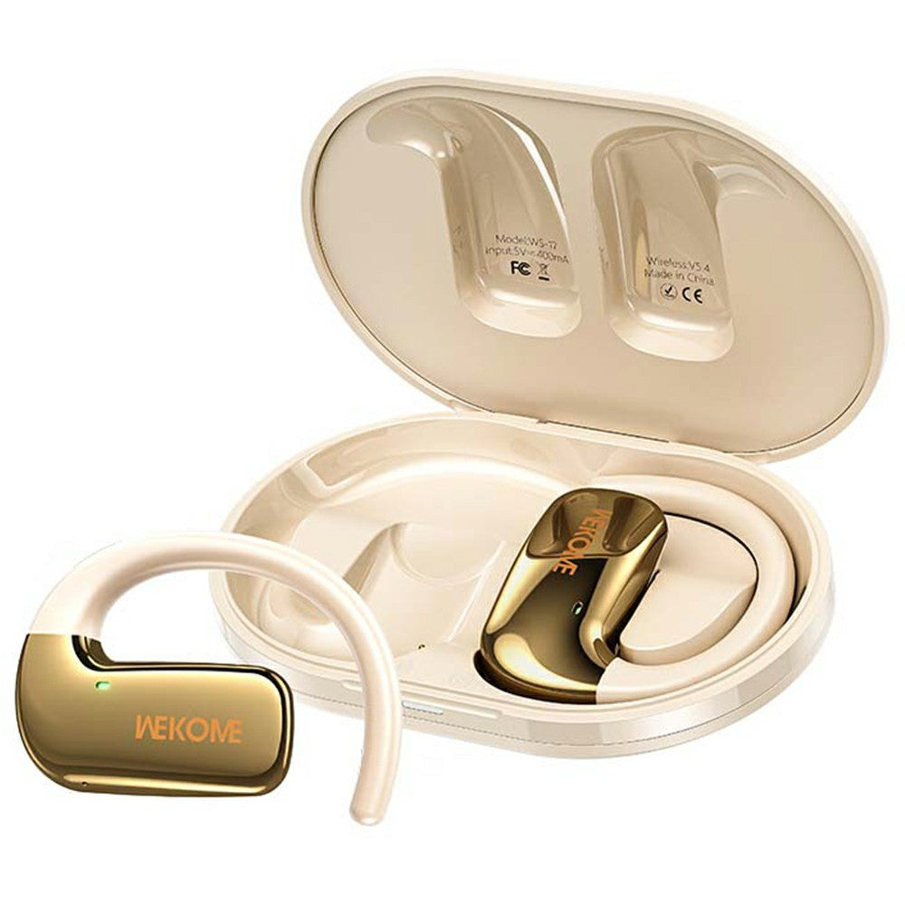 WEKOME WS-17 Open Ear Hovedtelefoner Bluetooth-kompatibel 5.4 OWS Hængende Høretelefoner Ørepropper 15 timers spilletid