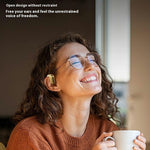 WEKOME WS-17 Open Ear Hovedtelefoner Bluetooth-kompatibel 5.4 OWS Hængende Høretelefoner Ørepropper 15 timers spilletid