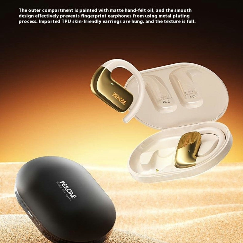 WEKOME WS-17 Open Ear Hovedtelefoner Bluetooth-kompatibel 5.4 OWS Hængende Høretelefoner Ørepropper 15 timers spilletid