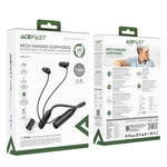ACEFAST N4 Neckband Bluetooth-compatible Headphones IPX4 Waterproof Earphones Support TF Card