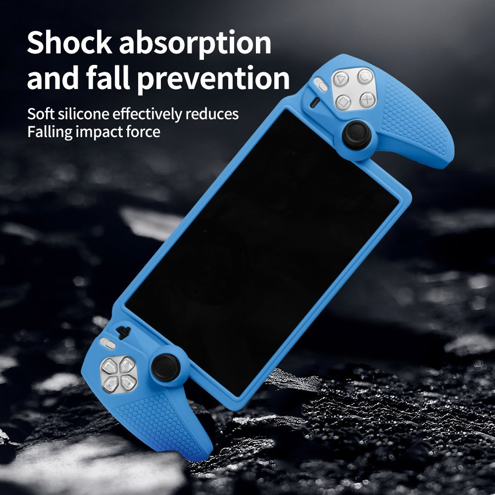 For Sony PlayStation Portal Silicone Protective Case Anti Slip Handheld Game Console Shockproof Cover