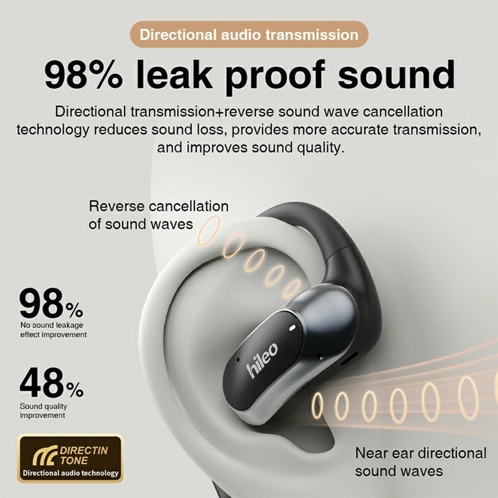 HILEO Hi95 Open-Ear Bluetooth-kompatible hovedtelefoner trådløst stereoheadset