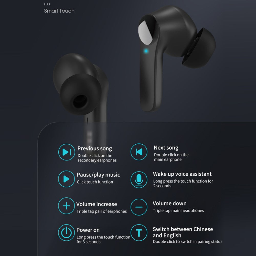 B11 Smart Voice Translation Earbuds Noise Reduction Bluetooth-Compatible In Ear Headphones