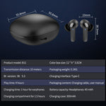 B11 Smart Voice Translation Earbuds Noise Reduction Bluetooth-Compatible In Ear Headphones
