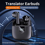 A18 Smart Stemmeoversættende Øretelefoner Bluetooth-Kompatible Semi In-Ear Hovedtelefoner 150 Sprog Trådløse Øretelefoner