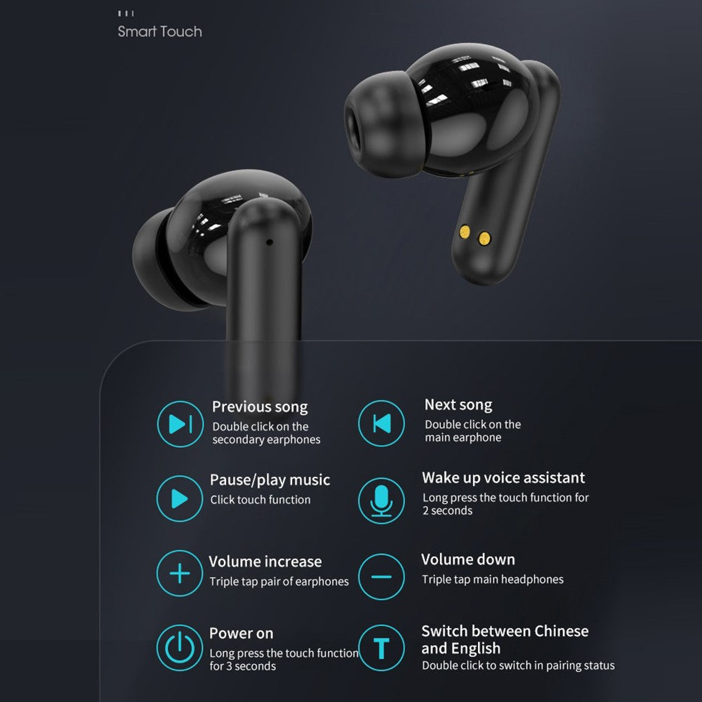 B19 150 Languages Smart Voice Translation Earbuds HD Calls Wireless Bluetooth-Compatible In Ear Headphones