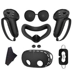 Til Meta Quest 3S Silikone Tilbehørssæt med VR Headset Cover / Controller Greb / Ansigtsmaske
