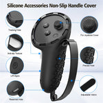 Til Meta Quest 3S Silikone Tilbehørssæt med VR Headset Cover / Controller Greb / Ansigtsmaske