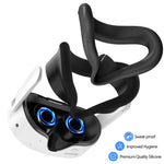 Til Meta Quest 3S Silikone Tilbehørssæt med VR Headset Cover / Controller Greb / Ansigtsmaske