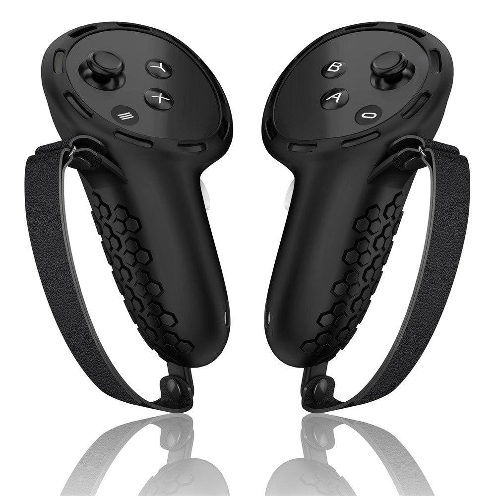 Til Meta Quest 3S Silikone Tilbehørssæt med VR Headset Cover / Controller Greb / Ansigtsmaske