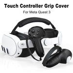 Til Meta Quest 3S Silikone Tilbehørssæt med VR Headset Cover / Controller Greb / Ansigtsmaske