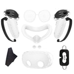 Til Meta Quest 3S Silikone Tilbehørssæt med VR Headset Cover / Controller Greb / Ansigtsmaske