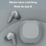 A98 ENC Noise Cancellation Wireless Headphones TWS Bluetooth-compatible Earbuds with Microphone