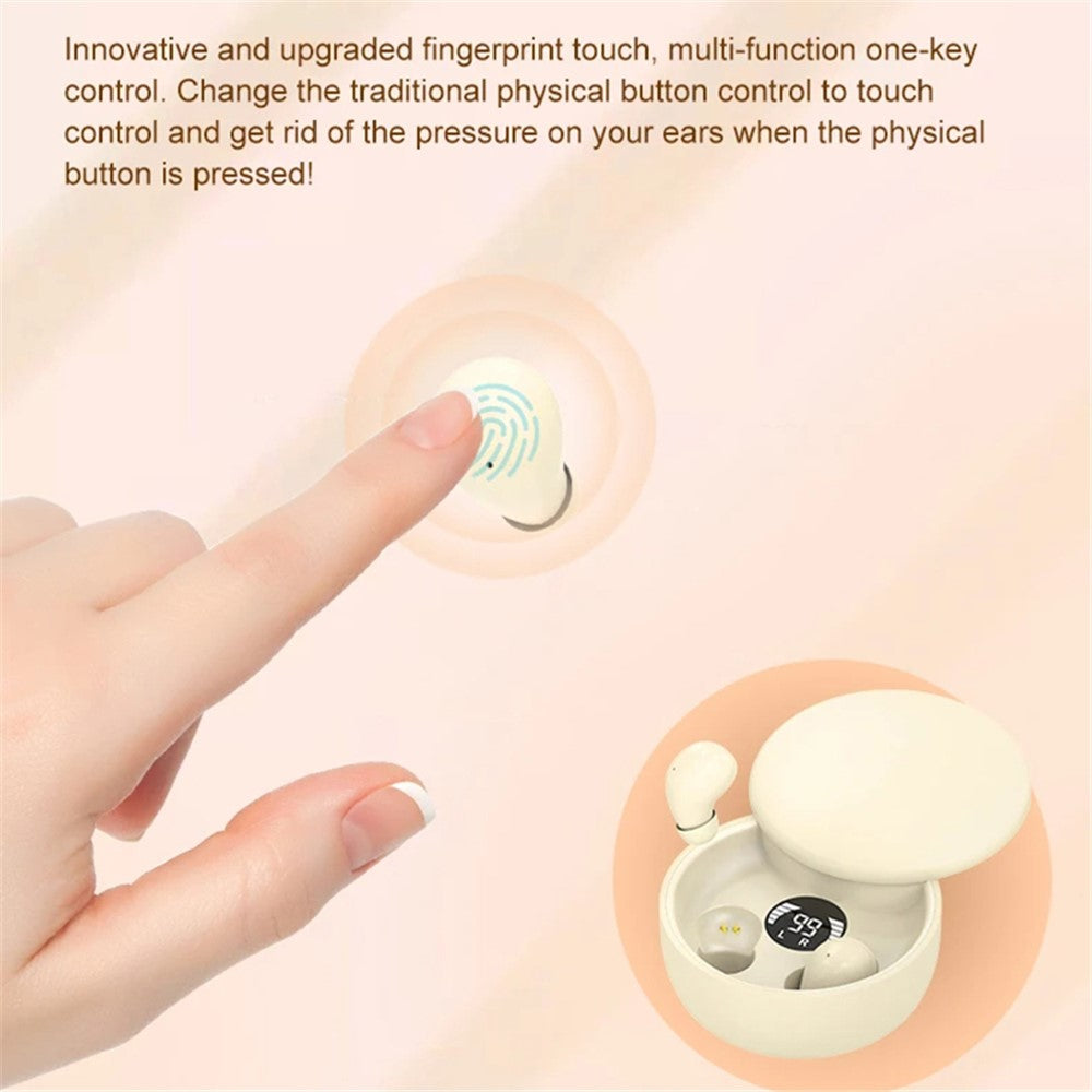 SK26 HiFi Sound Wireless Bluetooth-compatible Earbuds for Sleep Noise Cancelling Invisible Mini Headphones
