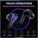 ONIKUMA T27 IPX4 Waterproof 2.4G Wireless Bluetooth-Compatible Gaming Earbuds Low Latency True Wireless Earphones