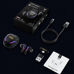 ONIKUMA T27 IPX4 Waterproof 2.4G Wireless Bluetooth-Compatible Gaming Earbuds Low Latency True Wireless Earphones