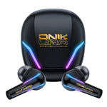 ONIKUMA T27 IPX4 Waterproof 2.4G Wireless Bluetooth-Compatible Gaming Earbuds Low Latency True Wireless Earphones