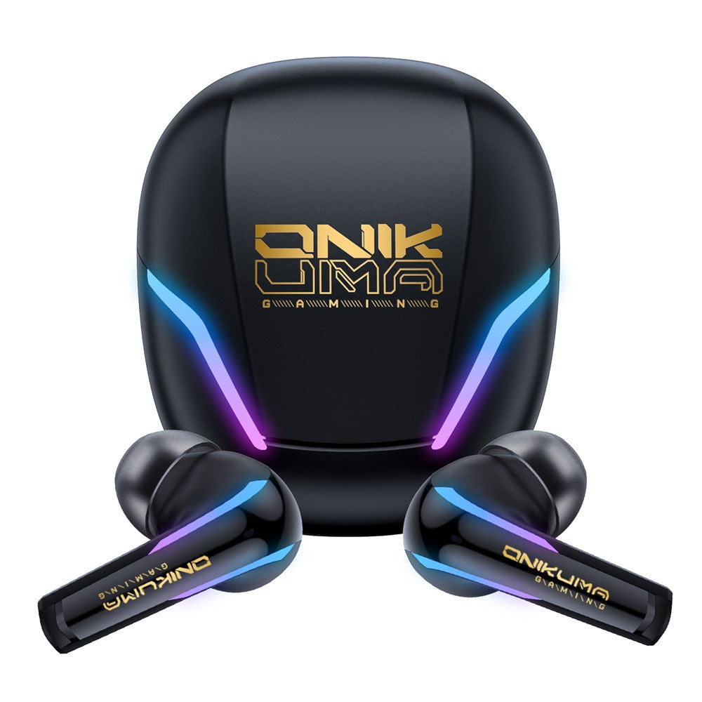 ONIKUMA T27 IPX4 Waterproof 2.4G Wireless Bluetooth-Compatible Gaming Earbuds Low Latency True Wireless Earphones
