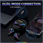 ONIKUMA T27 IPX4 Waterproof 2.4G Wireless Bluetooth-Compatible Gaming Earbuds Low Latency True Wireless Earphones