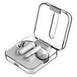 S168 Wireless Bluetooth-Compatible Earphones Touch Control Music Headset with Clear Charging Case