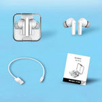 S168 Wireless Bluetooth-Compatible Earphones Touch Control Music Headset with Clear Charging Case