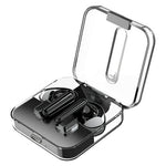S168 Wireless Bluetooth-Compatible Earphones Touch Control Music Headset with Clear Charging Case