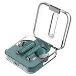 S168 Wireless Bluetooth-Compatible Earphones Touch Control Music Headset with Clear Charging Case