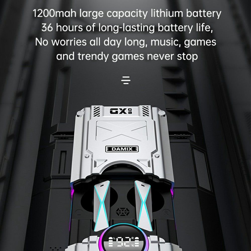 DX-08 Mechanical Mecha Bluetooth-Compatible Earbuds 140+ Languages Translation HD Call Wireless Earphones